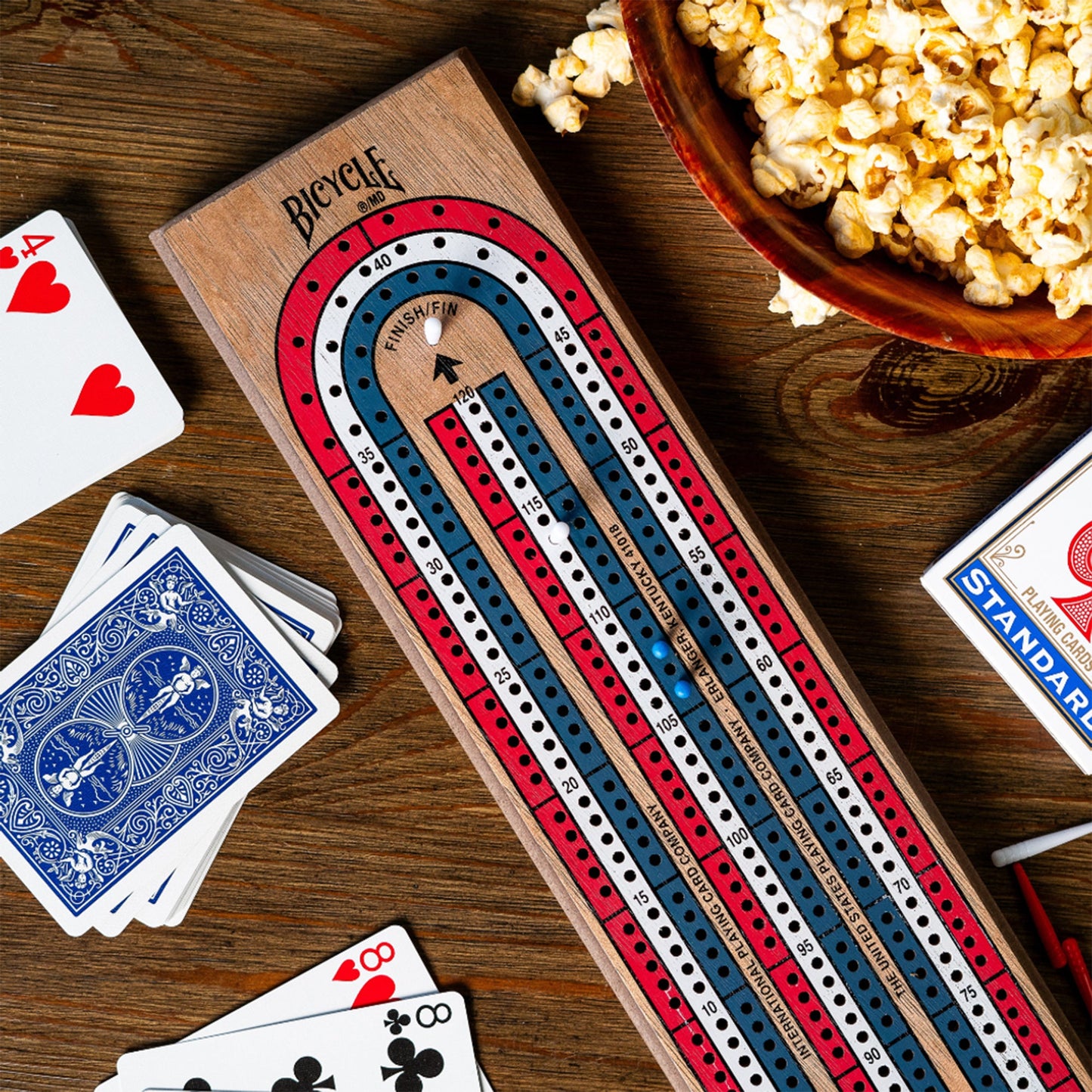Bicycle 3 Track Cribbage Board - Bộ bàn cờ Cribbage 3 đường chạy - Bicycle