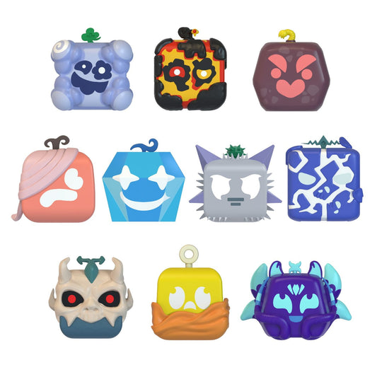 BLOX FRUITS - Mystery Fruit Minifigure 4-Pack (1.5" Tall, Series 2) [Includes DLC] - Bộ 4 Mô Hình Trái Ác Quỷ Bí Ẩn Chính Hãng PhatMojo