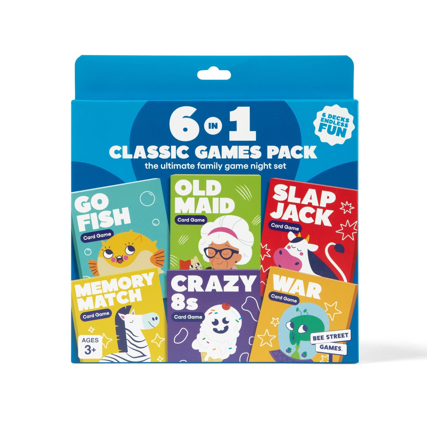 6 in 1 Classic Games Pack from Bee Street Games, By Relatable – The Ul