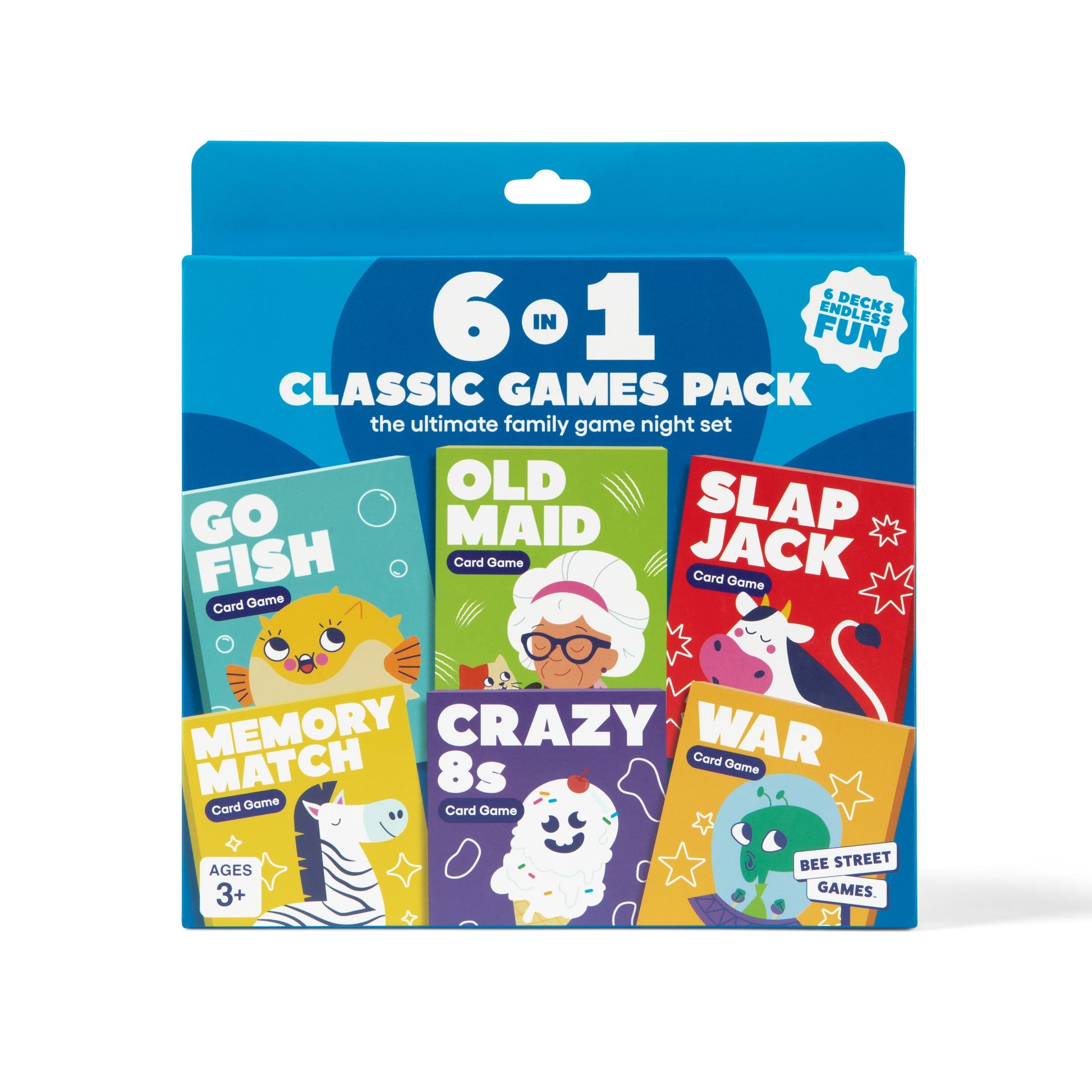6 in 1 Classic Games Pack from Bee Street Games, By Relatable – The Ul