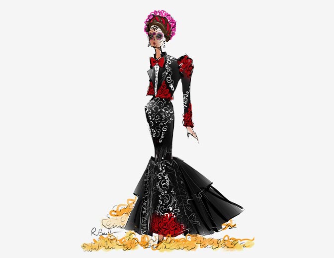 2022 Día De Muertos Benito Santos x Barbie Doll - Búp bê Sưu tầm Cao cấp - Barbie Signature Gold Label