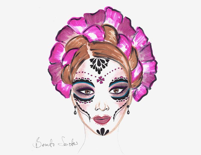 2022 Día De Muertos Benito Santos x Barbie Doll - Búp bê Sưu tầm Cao cấp - Barbie Signature Gold Label