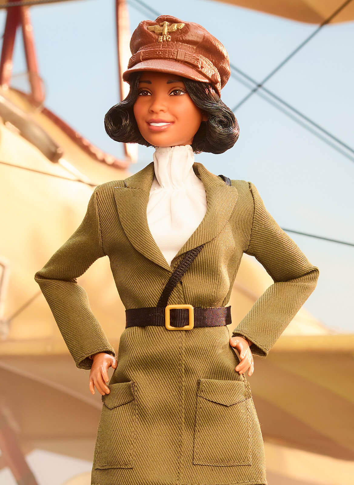 Barbie Inspiring Women Bessie Coleman Doll - Búp Bê Sưu Tầm Cao Cấp - Barbie Signature HJX37 Barbie Signature - ảnh 11 - Doll