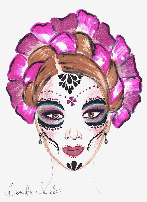 2022 Día De Muertos Benito Santos x Barbie Doll - Búp bê Sưu tầm Cao cấp - Barbie Signature Gold Label