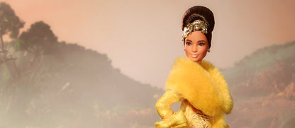 Guo Pei Barbie Doll Wearing Golden-Yellow Gown - Búp bê Sưu tầm Cao cấp Barbie Signature
