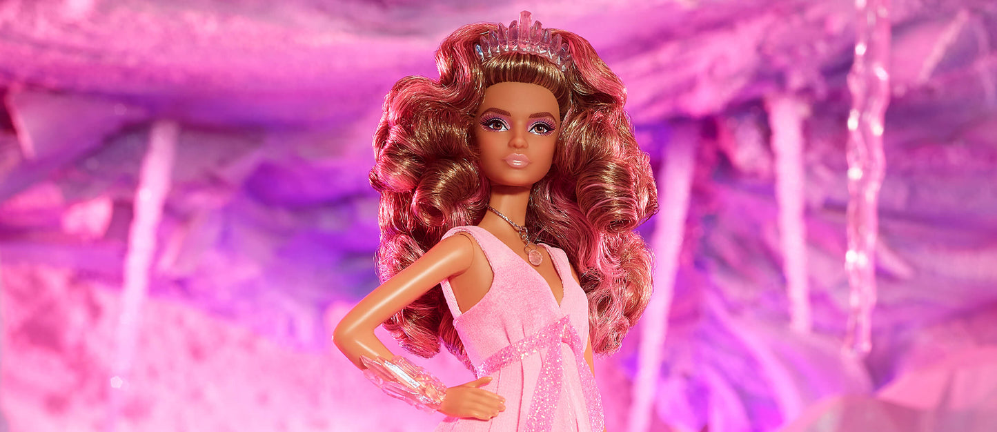 Barbie Crystal Fantasy Collection Rose Quartz Doll - Búp Bê Sưu Tầm Cao Cấp Barbie Signature HCB95