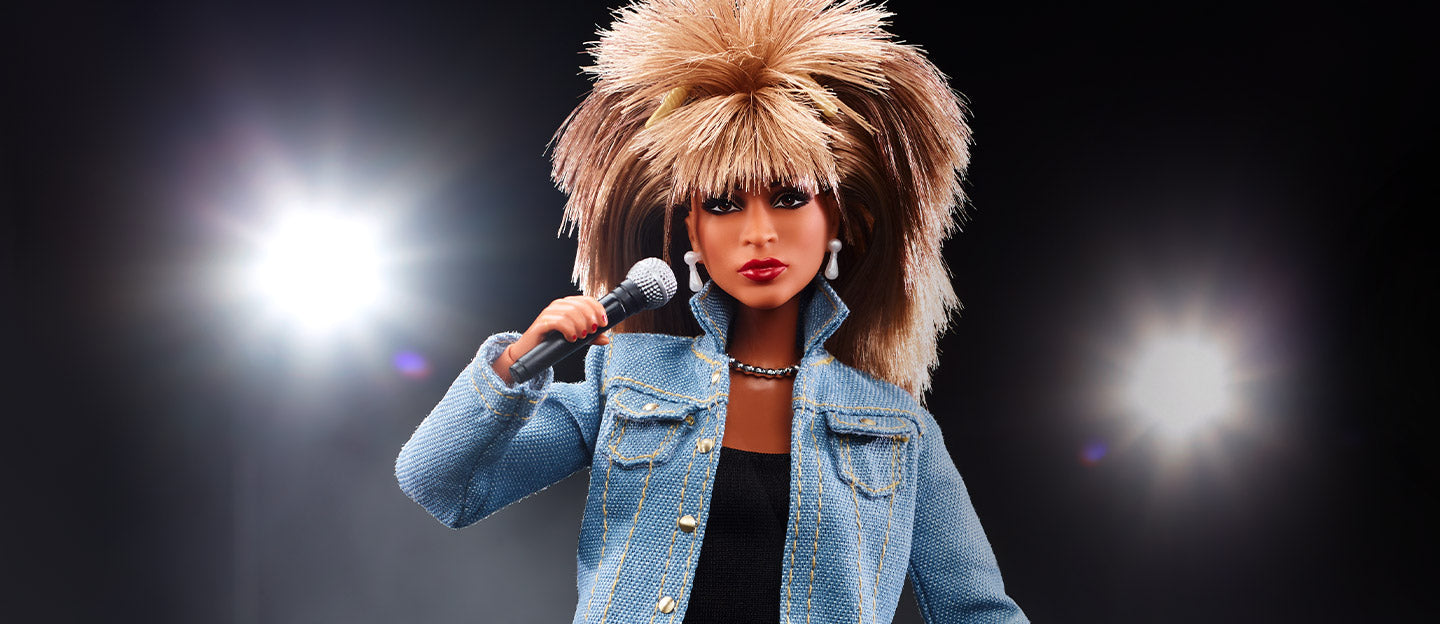 Barbie Signature Music Series Tina Turner Doll - Búp bê Sưu tầm Huyền thoại Rock 'n Roll - Mattel HCB98