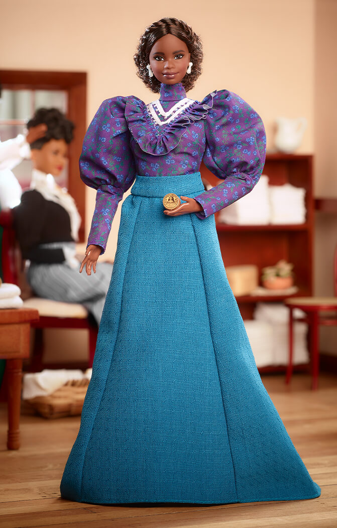 Inspiring Women Madam C.J. Walker Barbie Doll - Búp Bê Sưu Tầm Barbie Signature HLM19