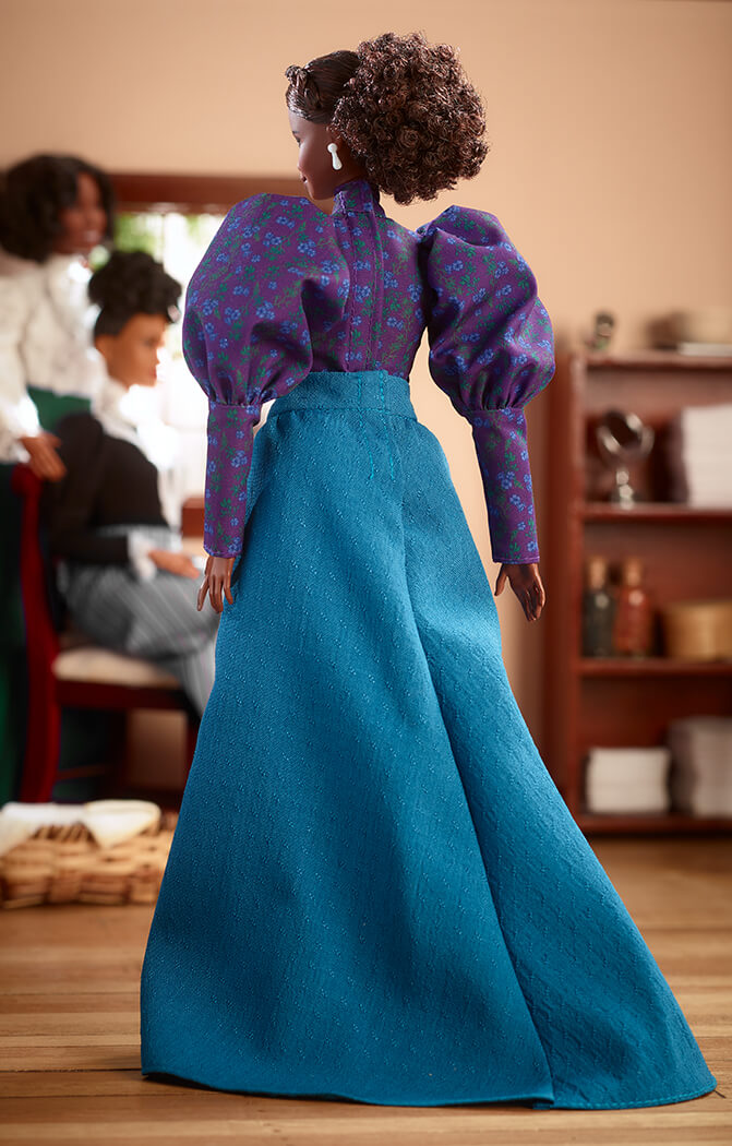 Inspiring Women Madam C.J. Walker Barbie Doll - Búp Bê Sưu Tầm Barbie Signature HLM19 Barbie Signature - ảnh 9 - Collectible 