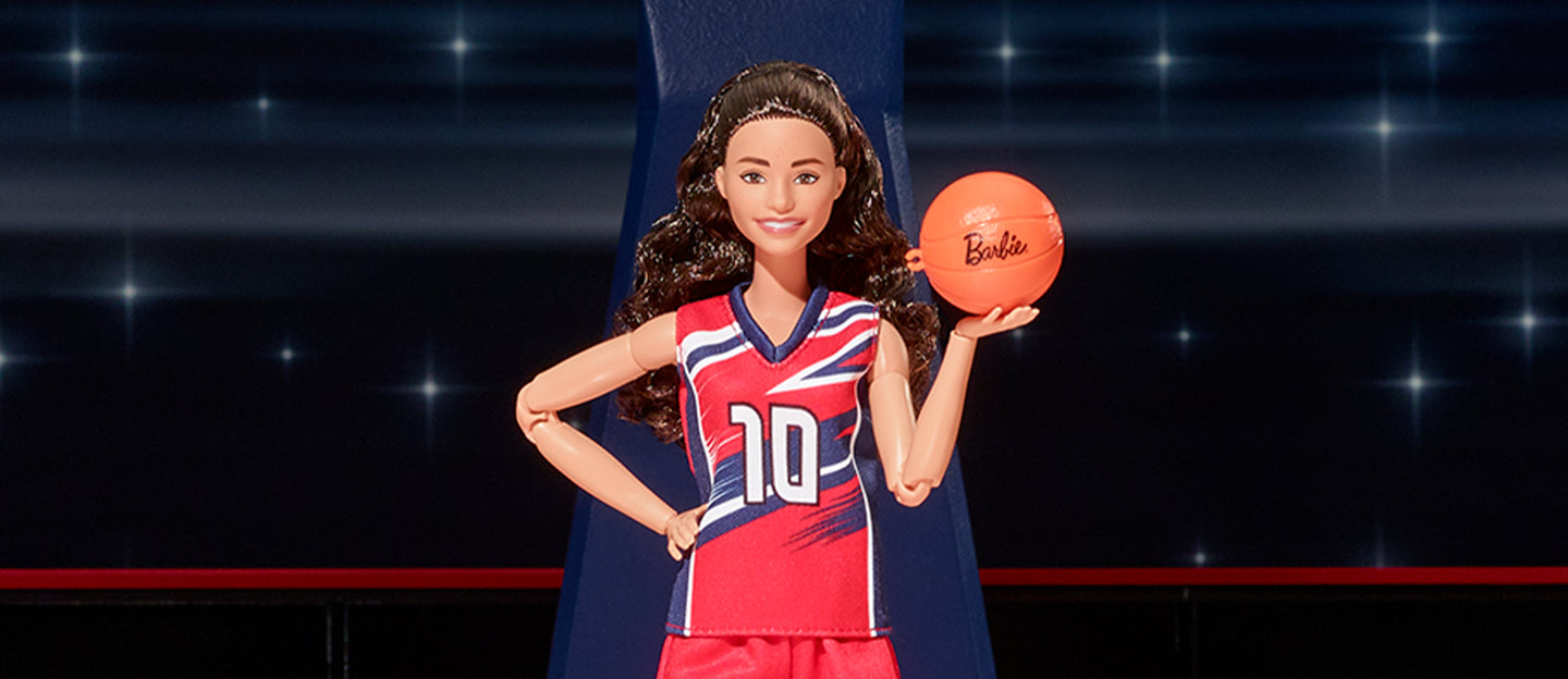 Barbie Inspiring Women Sue Bird Doll - Búp bê Sưu tầm Vận động viên Bóng rổ - Mattel HJW97