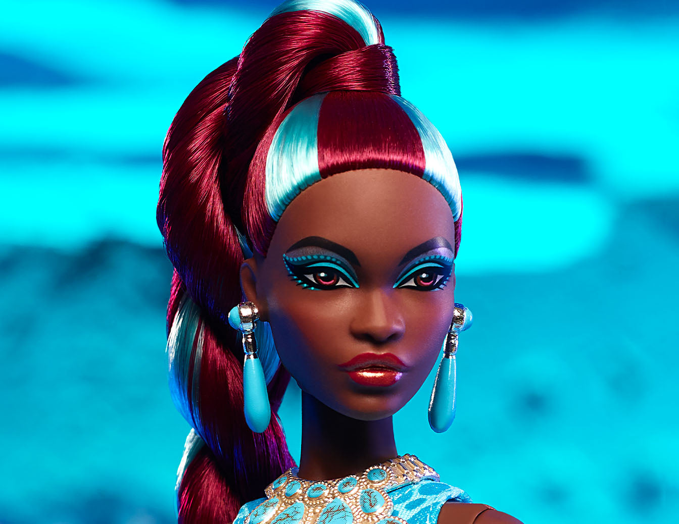 Barbie Fantasy Collection Turquoise Doll - Búp bê Sưu tầm Cao cấp - Mattel