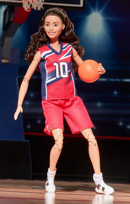 Barbie Inspiring Women Sue Bird Doll - Búp bê Sưu tầm Vận động viên Bóng rổ - Mattel HJW97