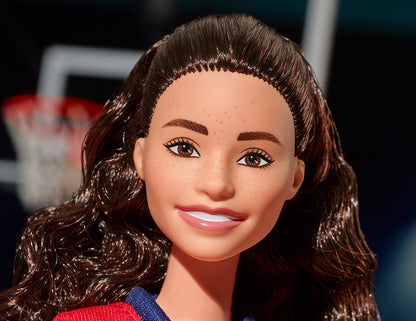Barbie Inspiring Women Sue Bird Doll - Búp bê Sưu tầm Vận động viên Bóng rổ - Mattel HJW97