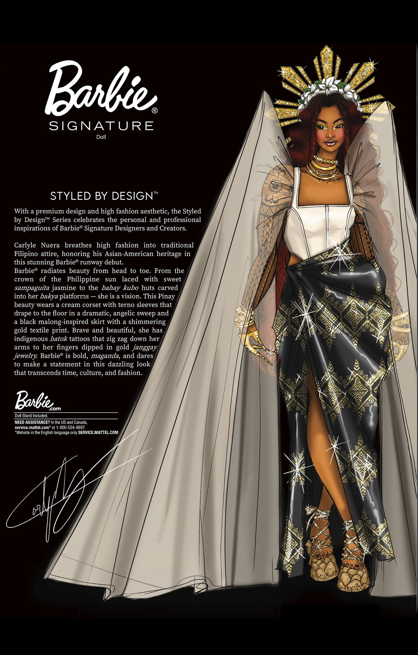 Barbie Styled by Design Doll 2 - Búp Bê Sưu Tầm Cao Cấp Mattel Signature HRM32