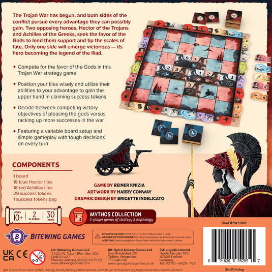 Iliad Board Game - Trò Chơi Chiến Thuật Thần Thoại Hy Lạp - Allplay