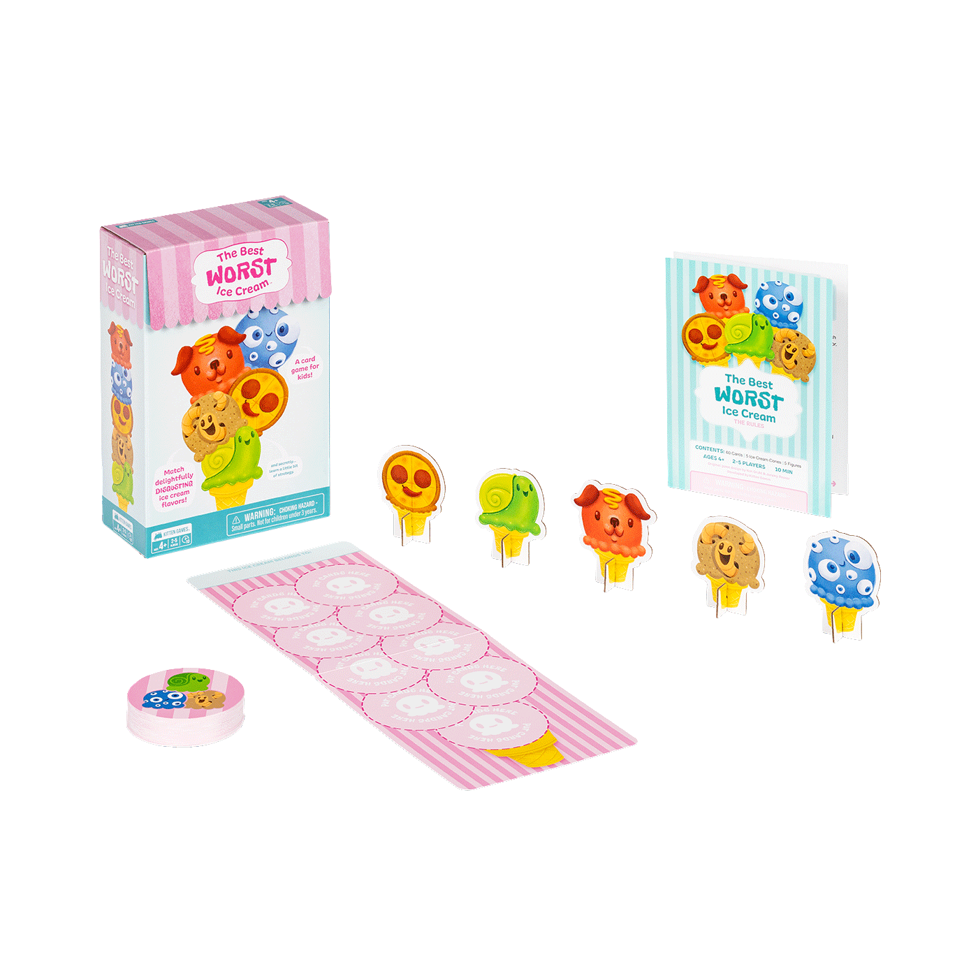 The Best Worst Ice Cream - Trò chơi ghép thẻ vị kem trí tuệ - Exploding Kittens