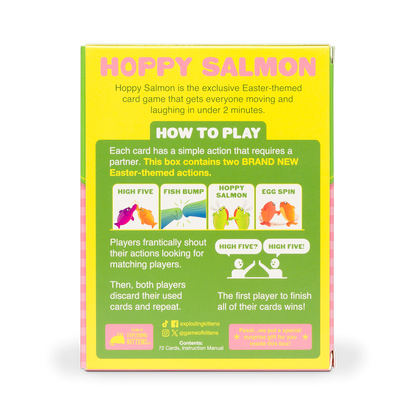 Hoppy Salmon - Trò chơi thẻ bài hành động nhanh - Exploding Kittens