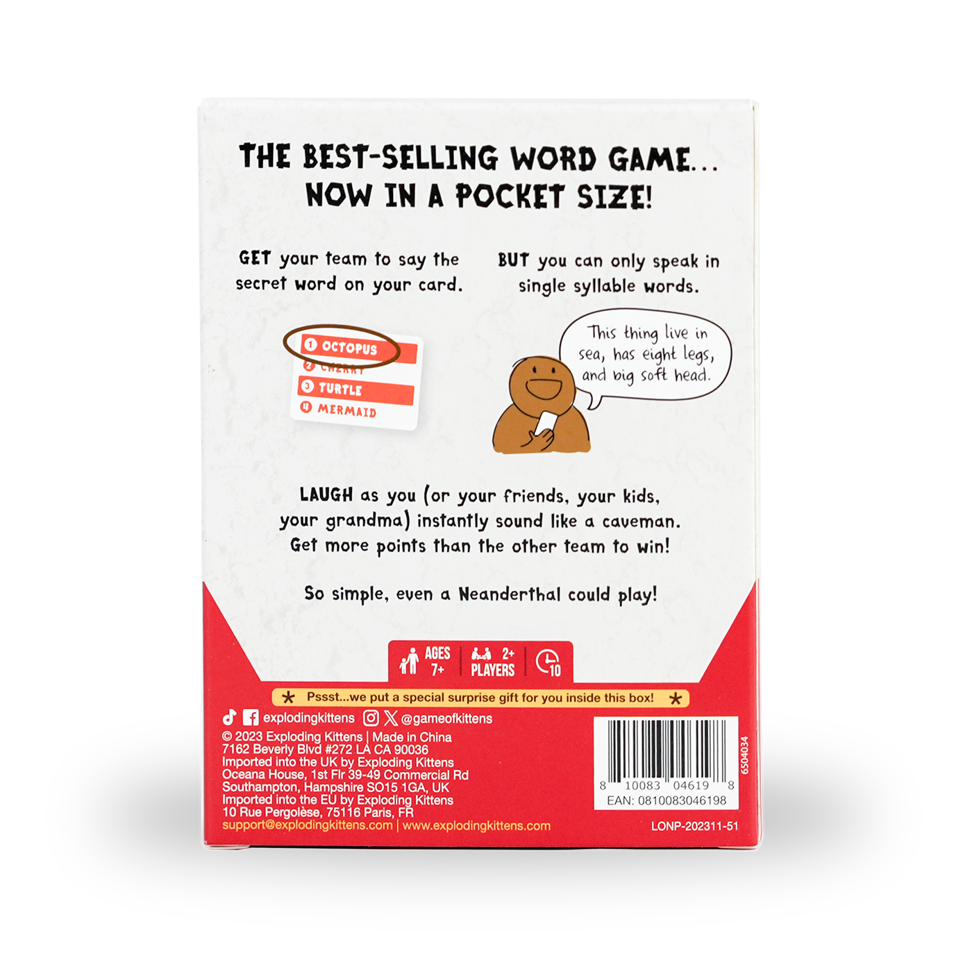 Poetry For Neanderthals: Grab & Game Edition - Trò chơi thẻ bài tiệc tùng - Exploding Kittens