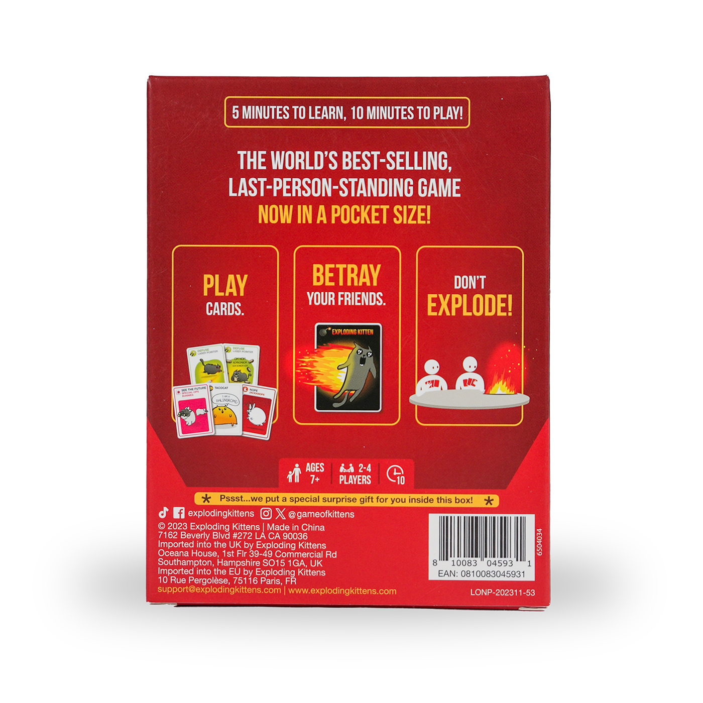Exploding Kittens Original: Grab & Game Edition - Board Game Mèo Nổ Phiên Bản Bỏ Túi - Exploding Kittens