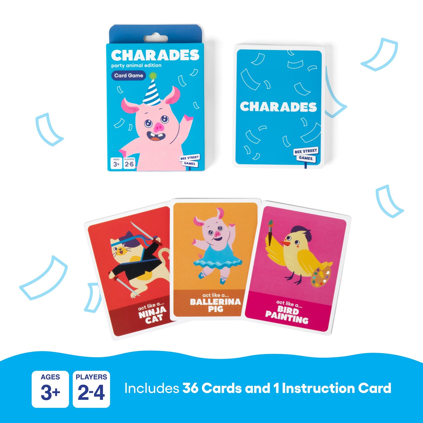 Charades, Party Animal Edition from Bee Street Games, by Relatable – C