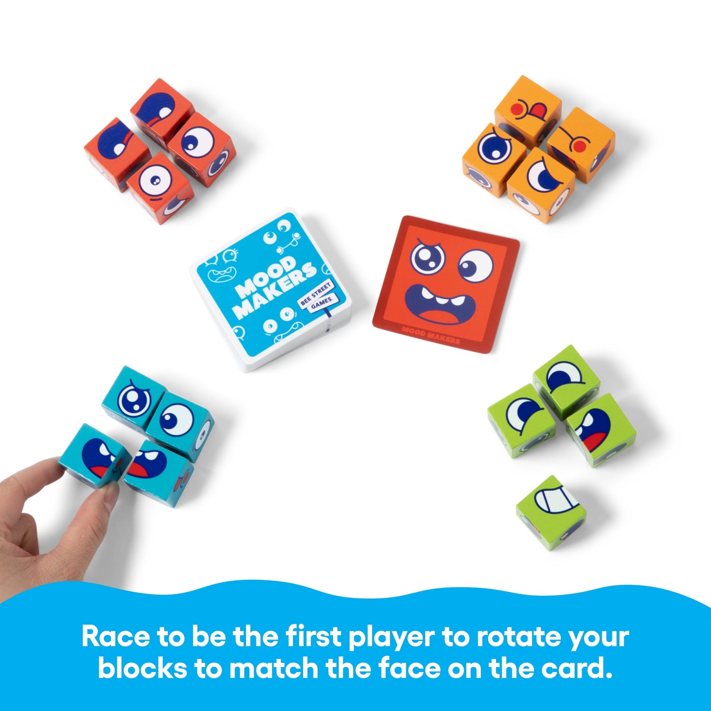 Mood Makers from Bee Street Games, by Relatable – A fast-paced dexteri