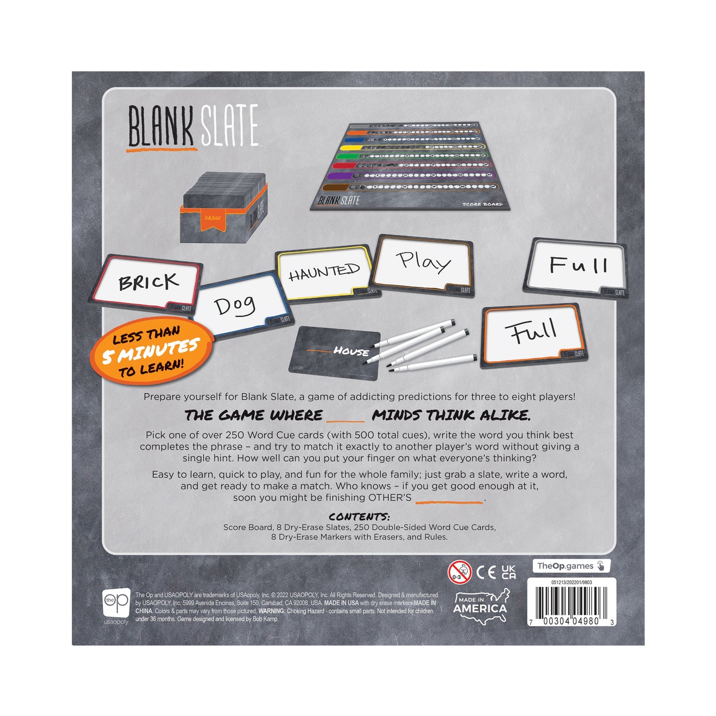BLANK SLATE™ - Board Game Điền Từ Đoán Ý Đồng Đội - The Op Games