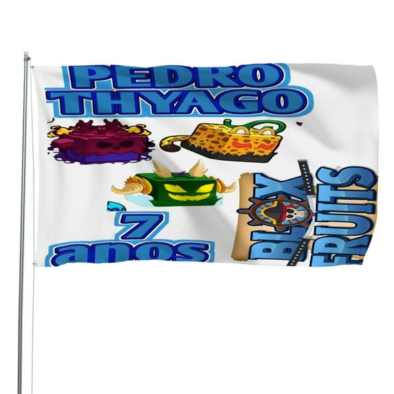 Blox Fruits Pattern Flag Decoration - Cờ Trang Trí Họa Tiết Ngôi Sao 90x150cm - WZXXL - Hình ảnh sản phẩm