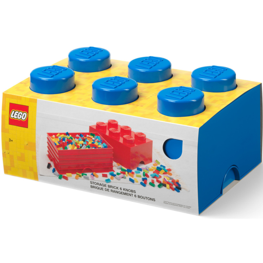 LEGO Storage Brick 6 - Blue Hộp Đựng Đồ Chơi Xếp Chồng LEGO - Hình ảnh sản phẩm