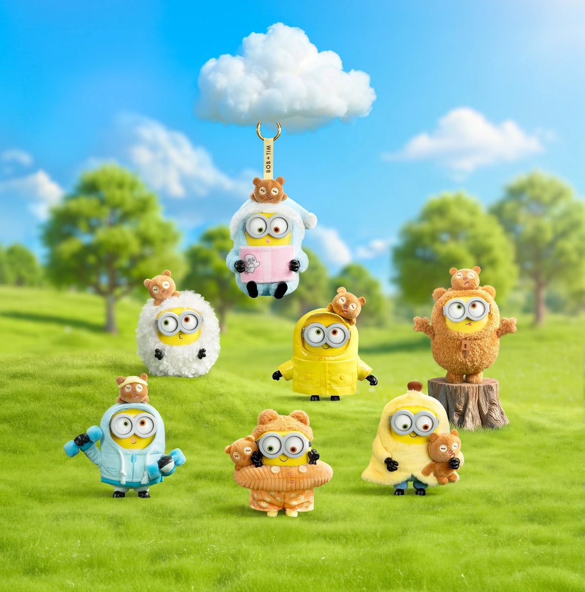 BOB & TIM – BEST BUDDIES FOREVER VINYL PLUSH KEYCHAIN BLIND BOX - Móc khóa gấu bông Blind Box - 52TOYS