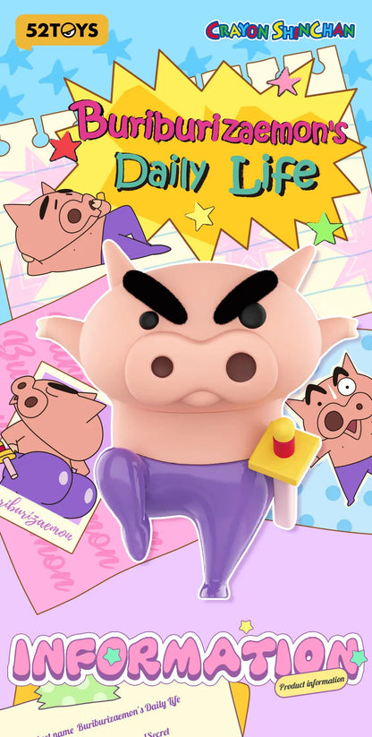 BURIBURIZAEMON'S DAILY LIFE - Mô hình Blind Box Shin Cậu Bé Bút Chì - 52TOYS