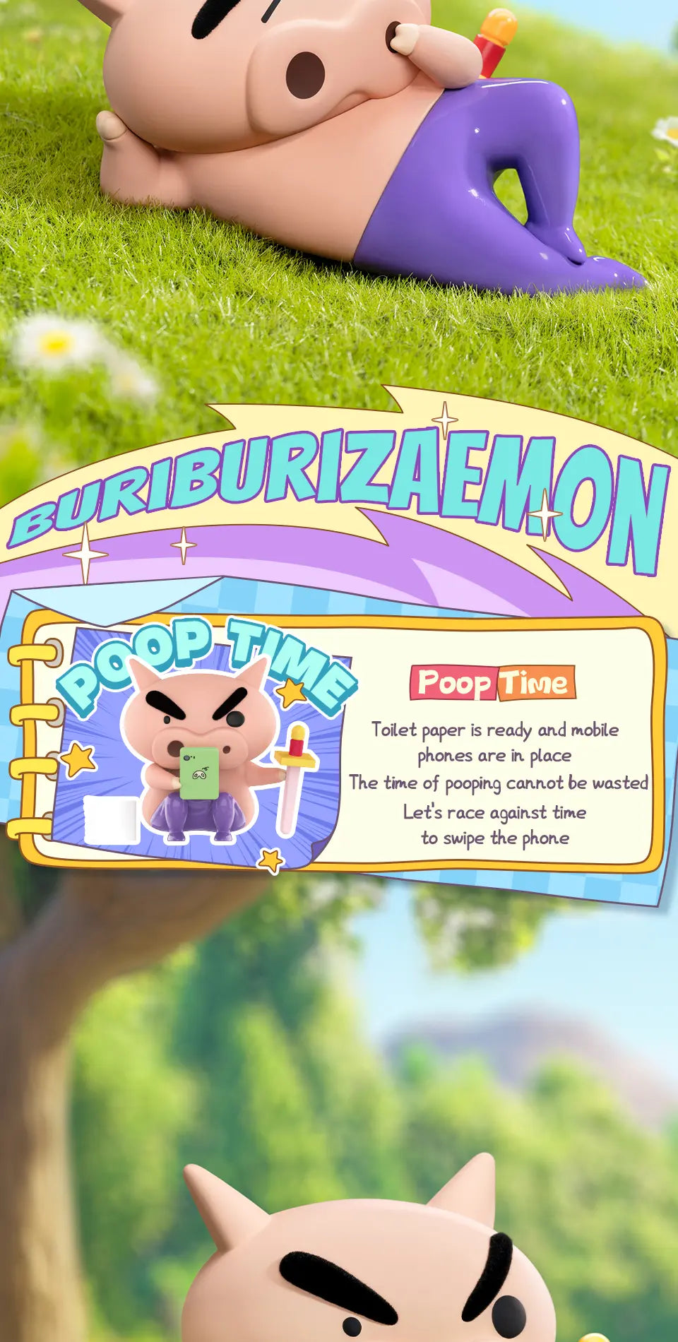 BURIBURIZAEMON'S DAILY LIFE - Mô hình Blind Box Shin Cậu Bé Bút Chì - 52TOYS