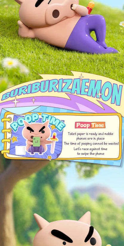 BURIBURIZAEMON'S DAILY LIFE - Mô hình Blind Box Shin Cậu Bé Bút Chì - 52TOYS