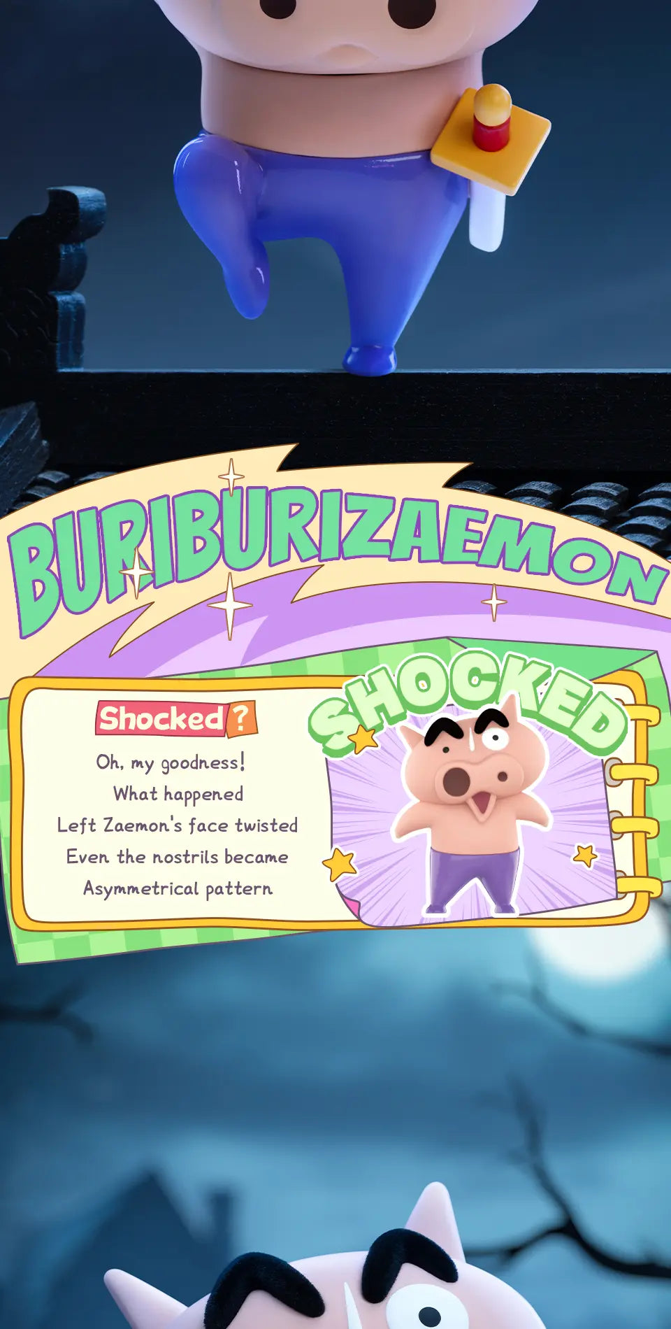 BURIBURIZAEMON'S DAILY LIFE - Mô hình Blind Box Shin Cậu Bé Bút Chì - 52TOYS