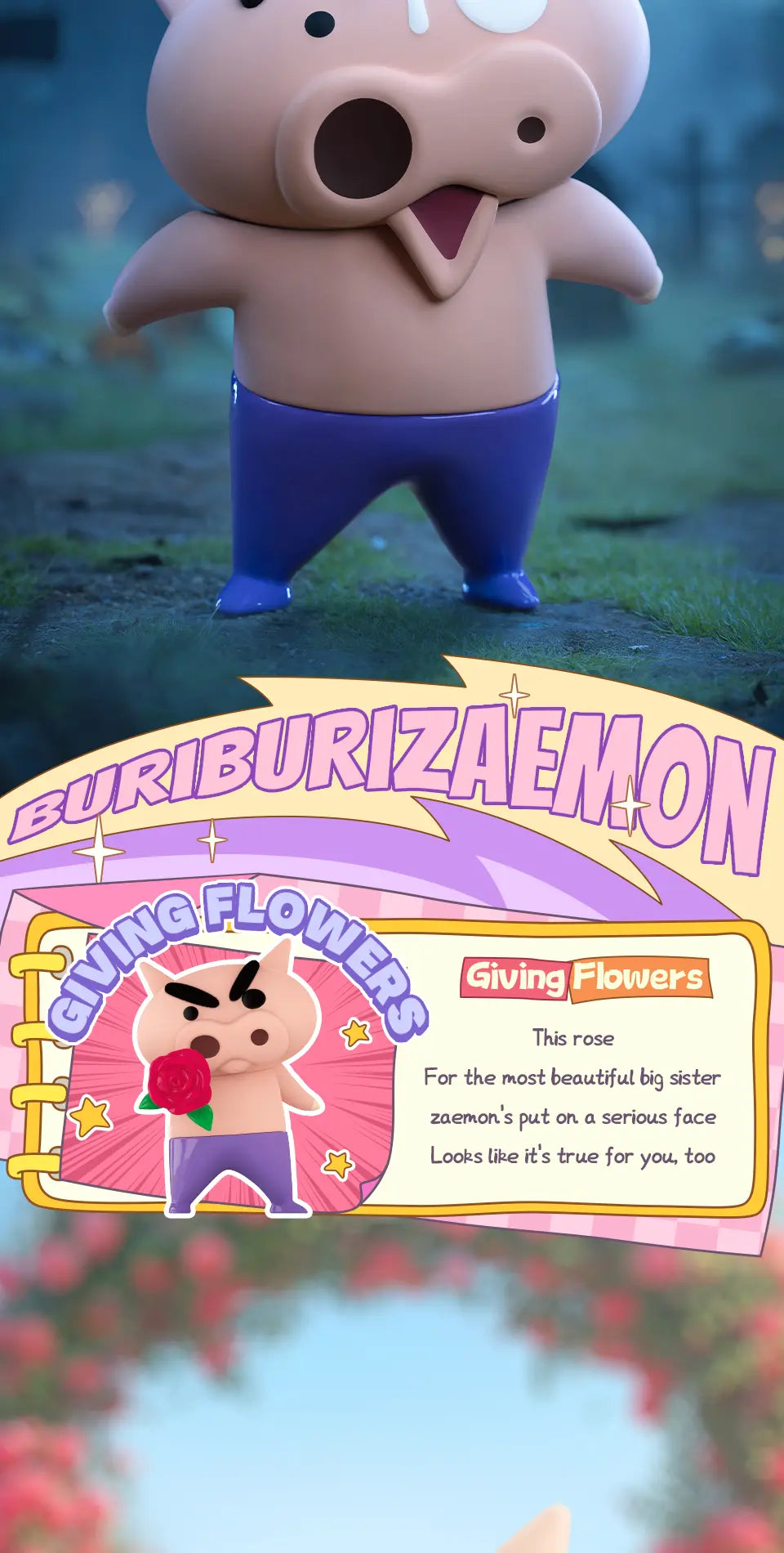 BURIBURIZAEMON'S DAILY LIFE - Mô hình Blind Box Shin Cậu Bé Bút Chì - 52TOYS