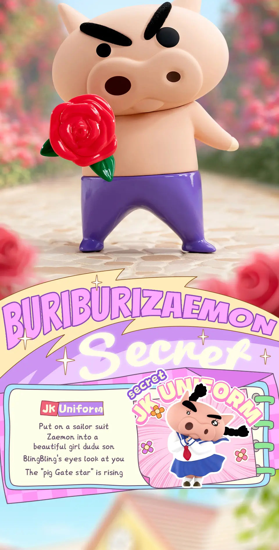 BURIBURIZAEMON'S DAILY LIFE - Mô hình Blind Box Shin Cậu Bé Bút Chì - 52TOYS