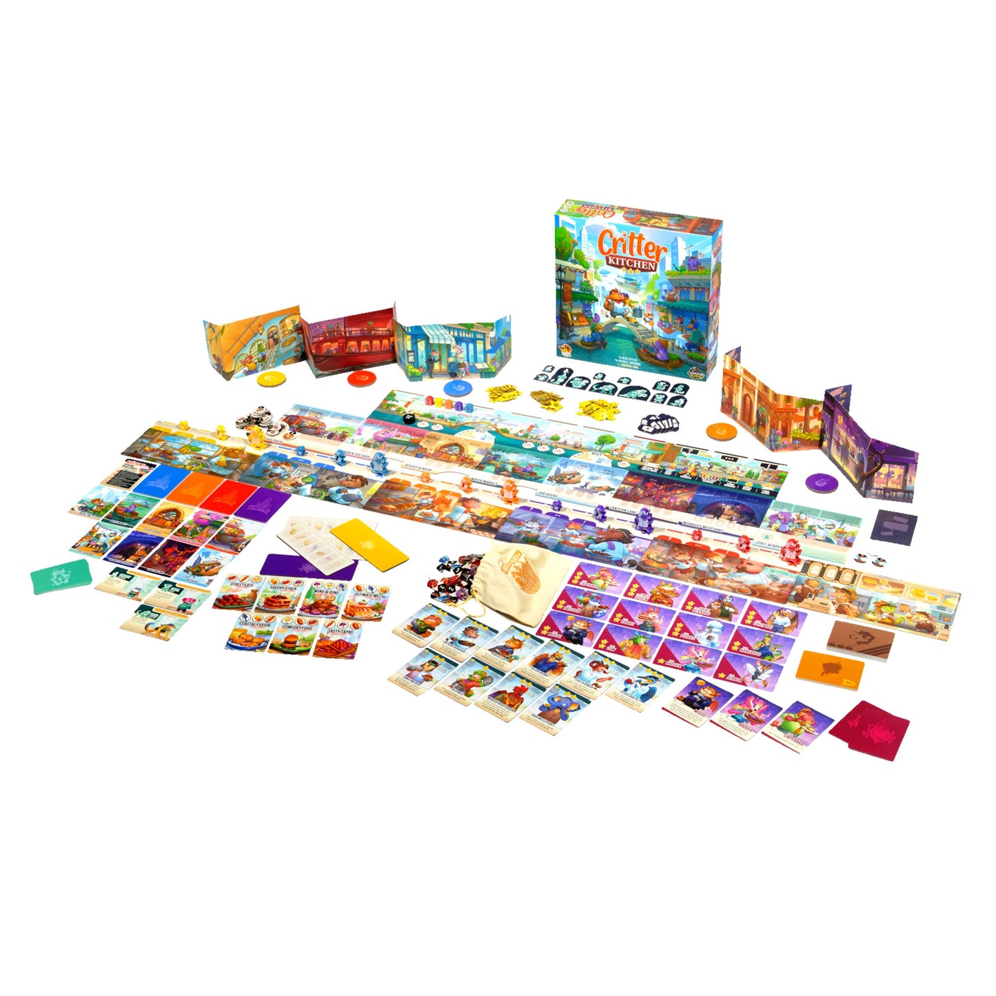 Critter Kitchen Board Game - Trò chơi bàn cờ chiến thuật nấu ăn - Lucky Duck Games
