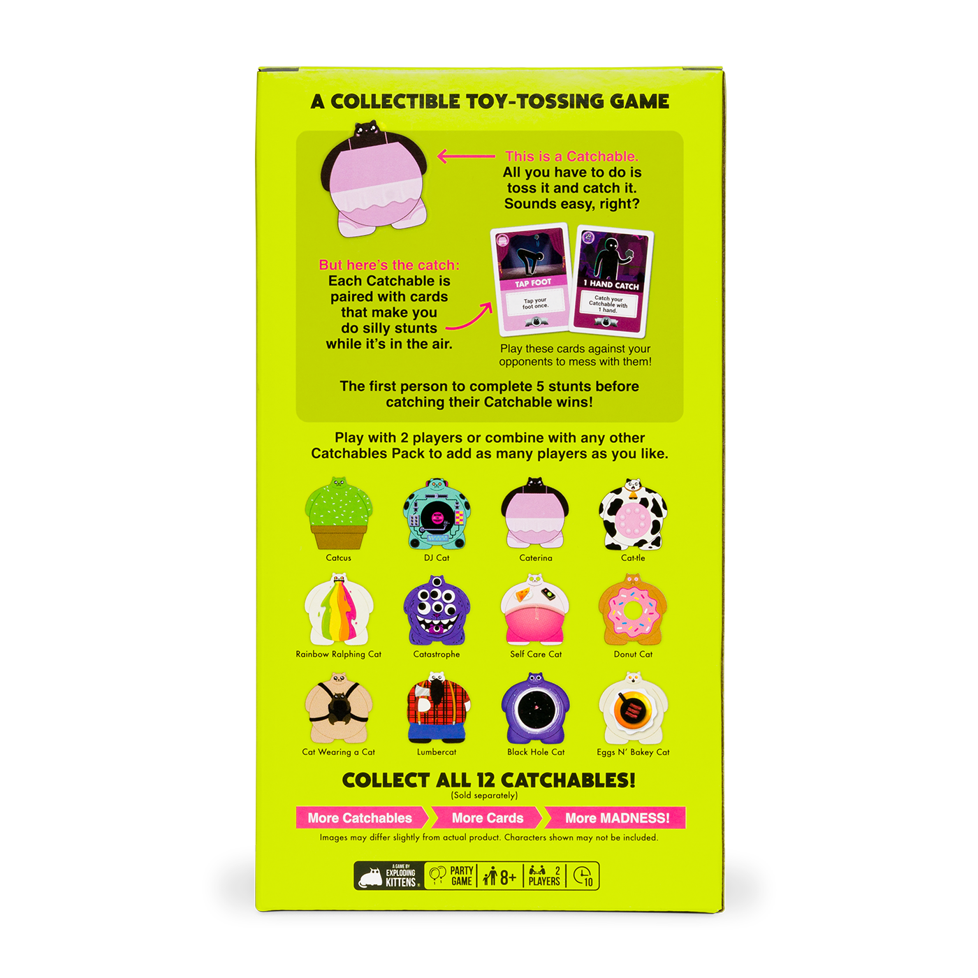 Catchables 2-Pack #3 (Caterina & Catastrophe) - Trò chơi tung bắt mèo squishy - Exploding Kittens