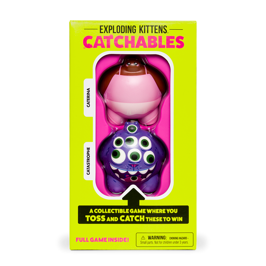 Catchables 2-Pack #3 (Caterina & Catastrophe) - Trò chơi tung bắt mèo squishy - Exploding Kittens