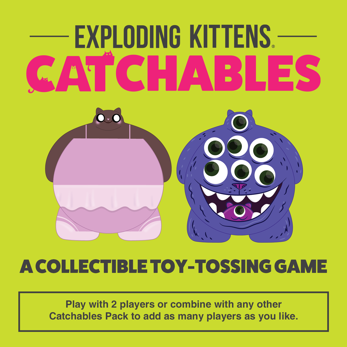 Catchables 2-Pack #3 (Caterina & Catastrophe) - Trò chơi tung bắt mèo squishy - Exploding Kittens