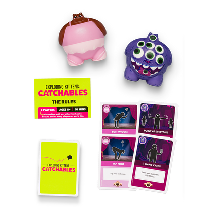 Catchables 2-Pack #3 (Caterina & Catastrophe) - Trò chơi tung bắt mèo squishy - Exploding Kittens