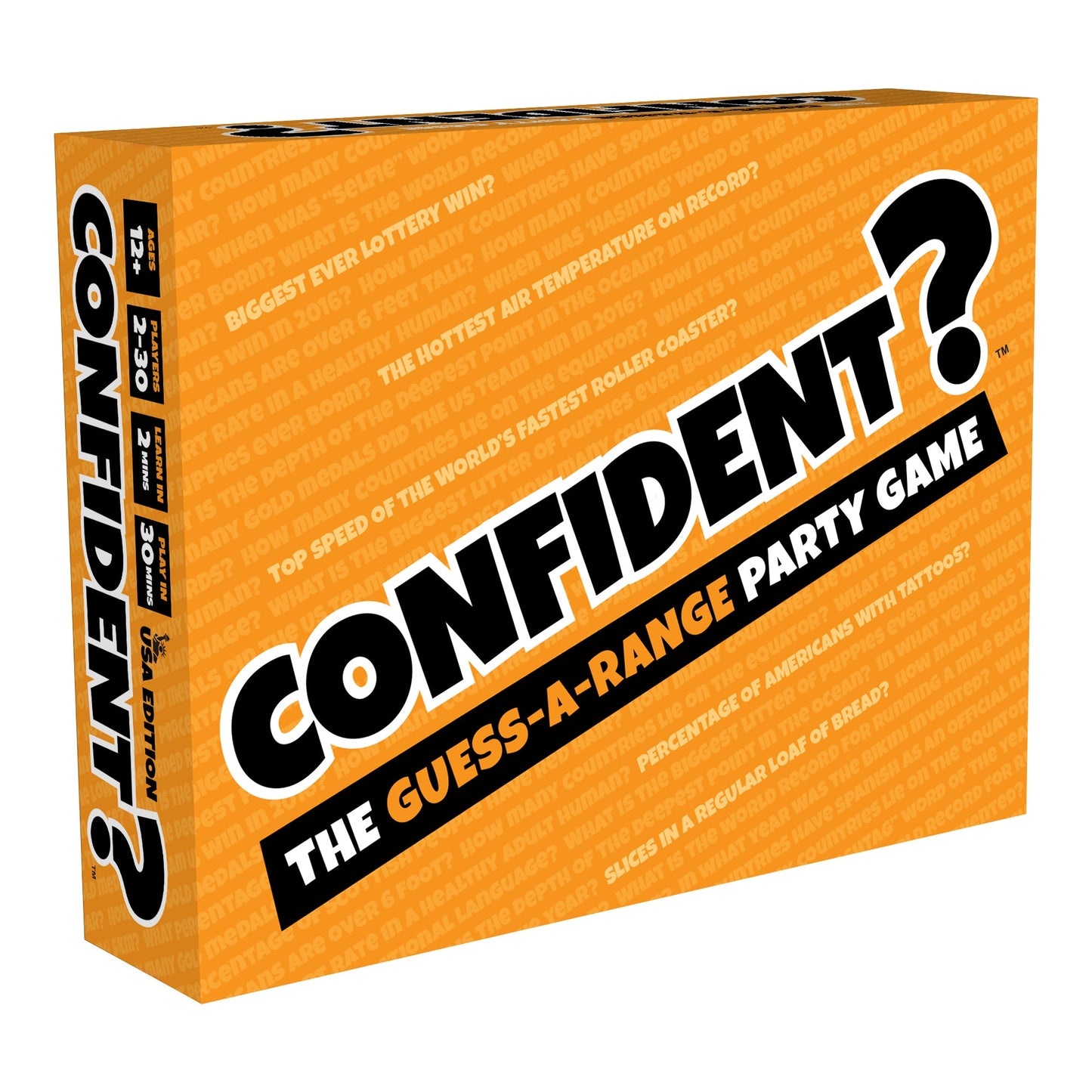 Confident? The Guess-A-Range Trivia Party Game - Board game đố vui đoán khoảng số - Confident Games