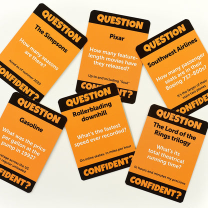 Confident? The Guess-A-Range Trivia Party Game - Board game đố vui đoán khoảng số - Confident Games