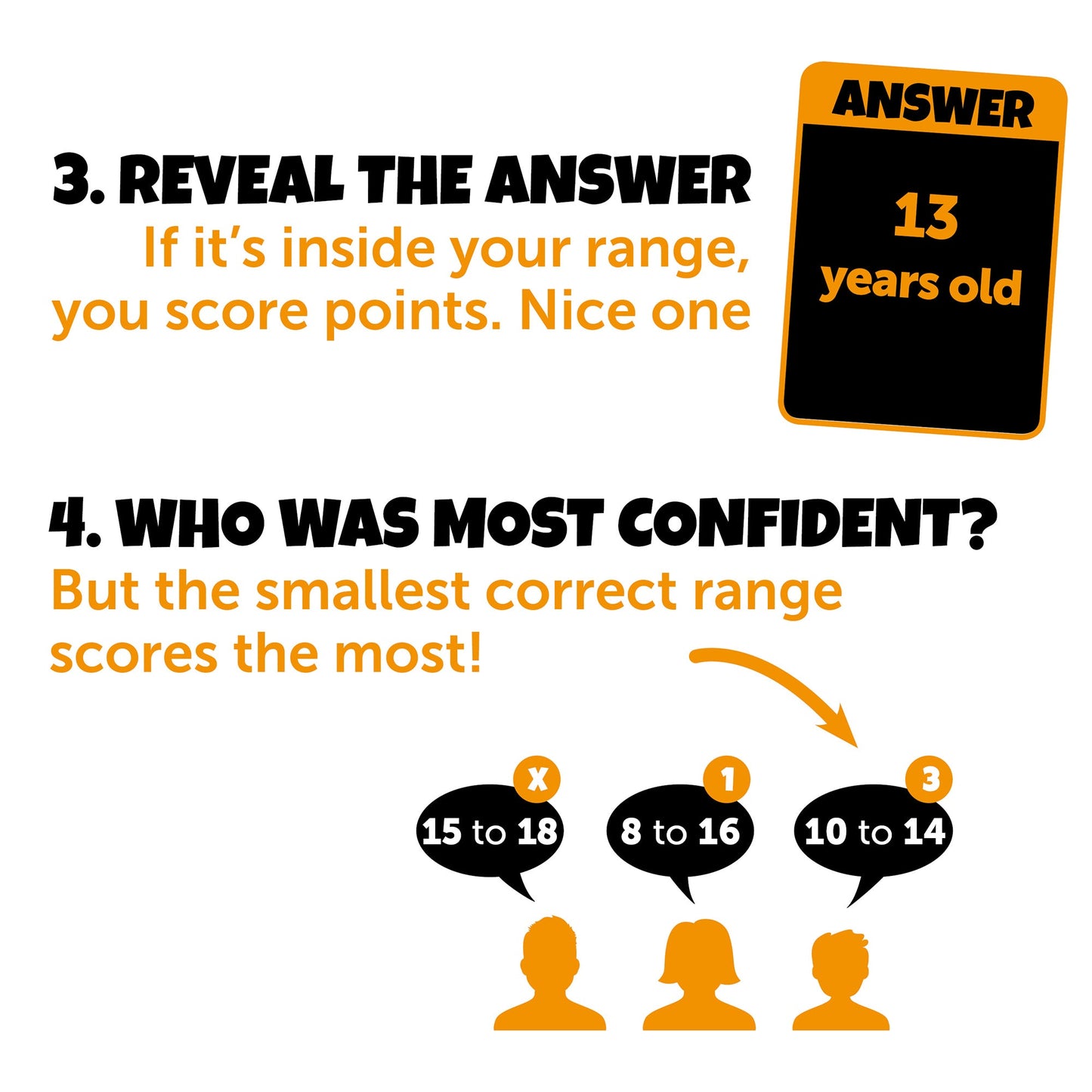Confident? The Guess-A-Range Trivia Party Game - Board game đố vui đoán khoảng số - Confident Games