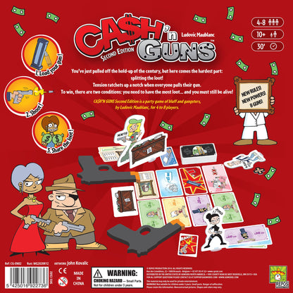 Cash N Guns 2nd Edition - Trò chơi Board Game Tiệc Tùng Cướp Bóc - Repos Production
