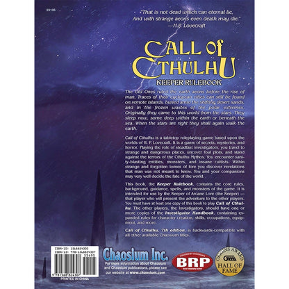Call Of Cthulhu RPG 7th Edition Keeper Rulebook