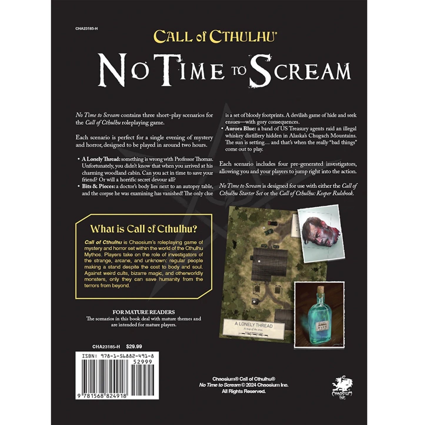 Call of Cthulhu RPG: No Time To Scream