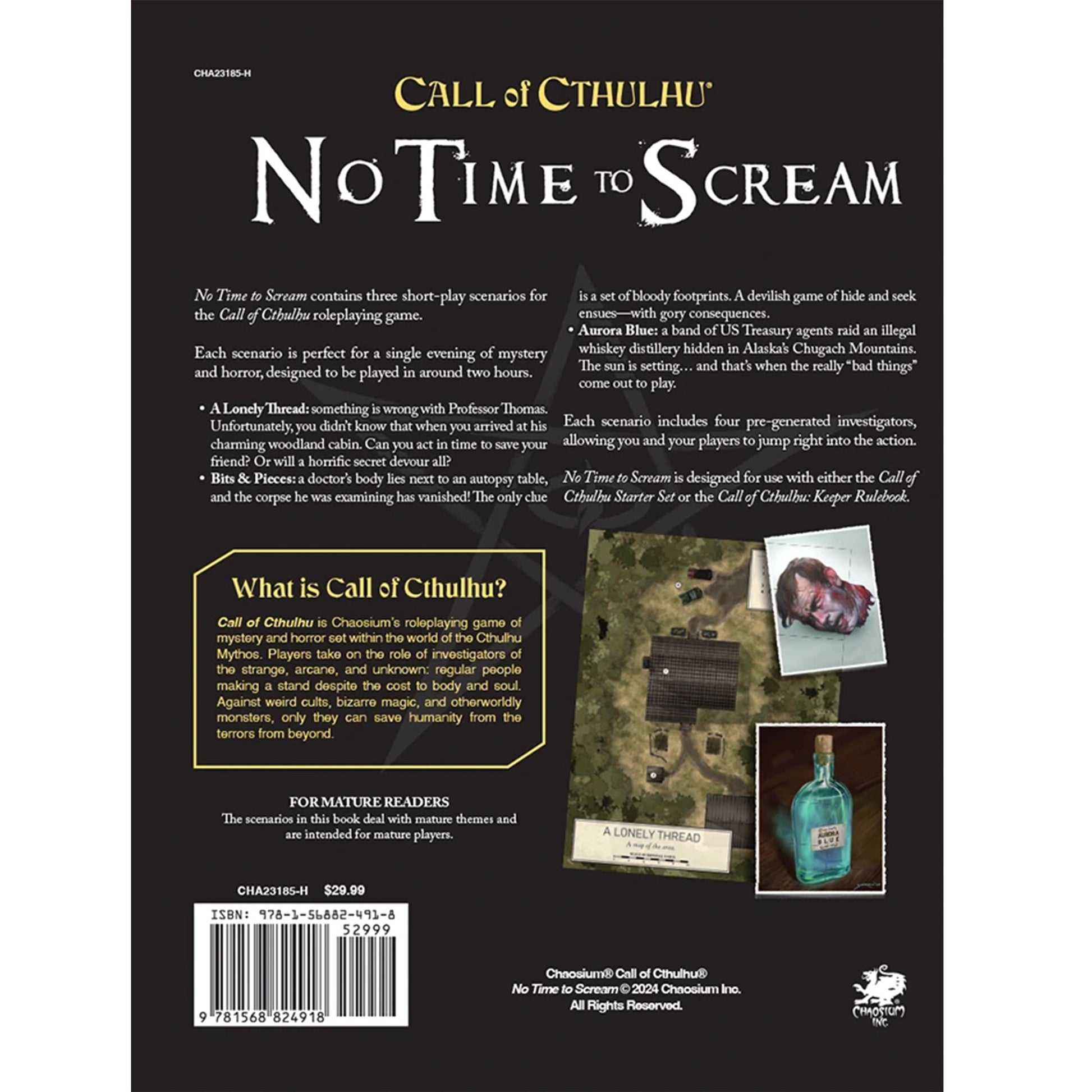 Call of Cthulhu RPG: No Time To Scream