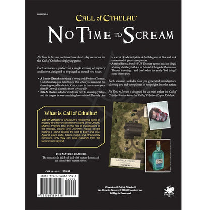Call of Cthulhu RPG: No Time To Scream