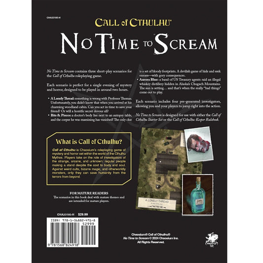 Call of Cthulhu RPG: No Time To Scream