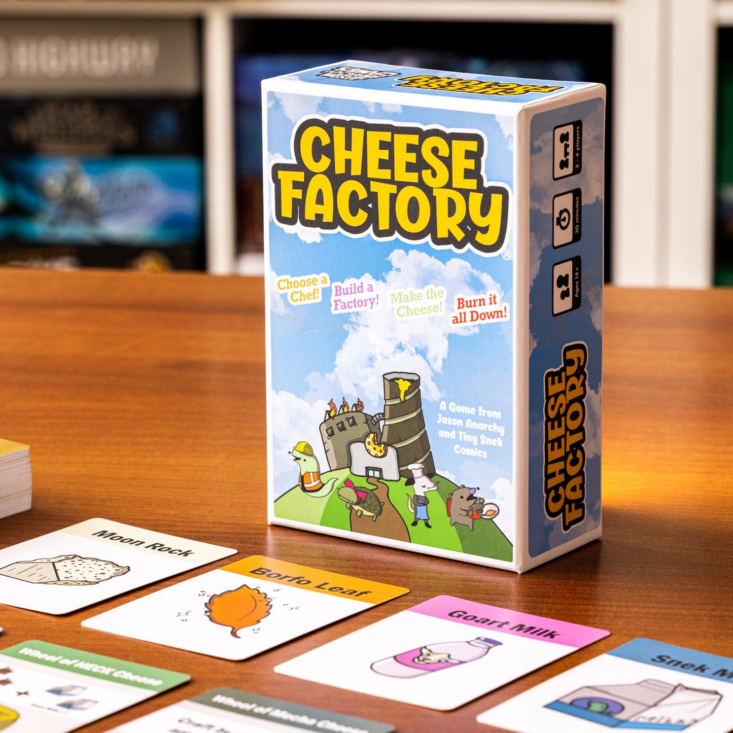 Cheese Factory Board Game - Trò chơi thẻ bài xây dựng nhà máy - Jason Anarchy Games